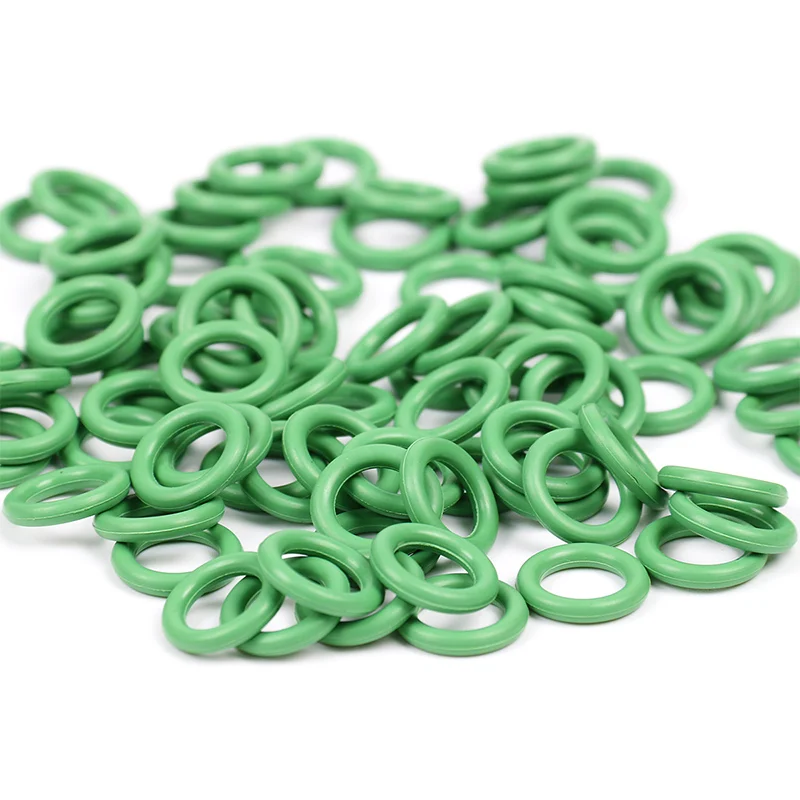 ( 6.8 x 1.9mm ) #6 R134a Green O Rings Rubber NBR O-Ring Seal Kit High Temperature Resistance for Car A/C Air Conditioning