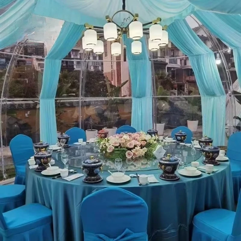 Outdoor Inflatable Bubble Tent Transparent Starry Sky Dome Room Luxury Glamping House For Family Holiday Camping