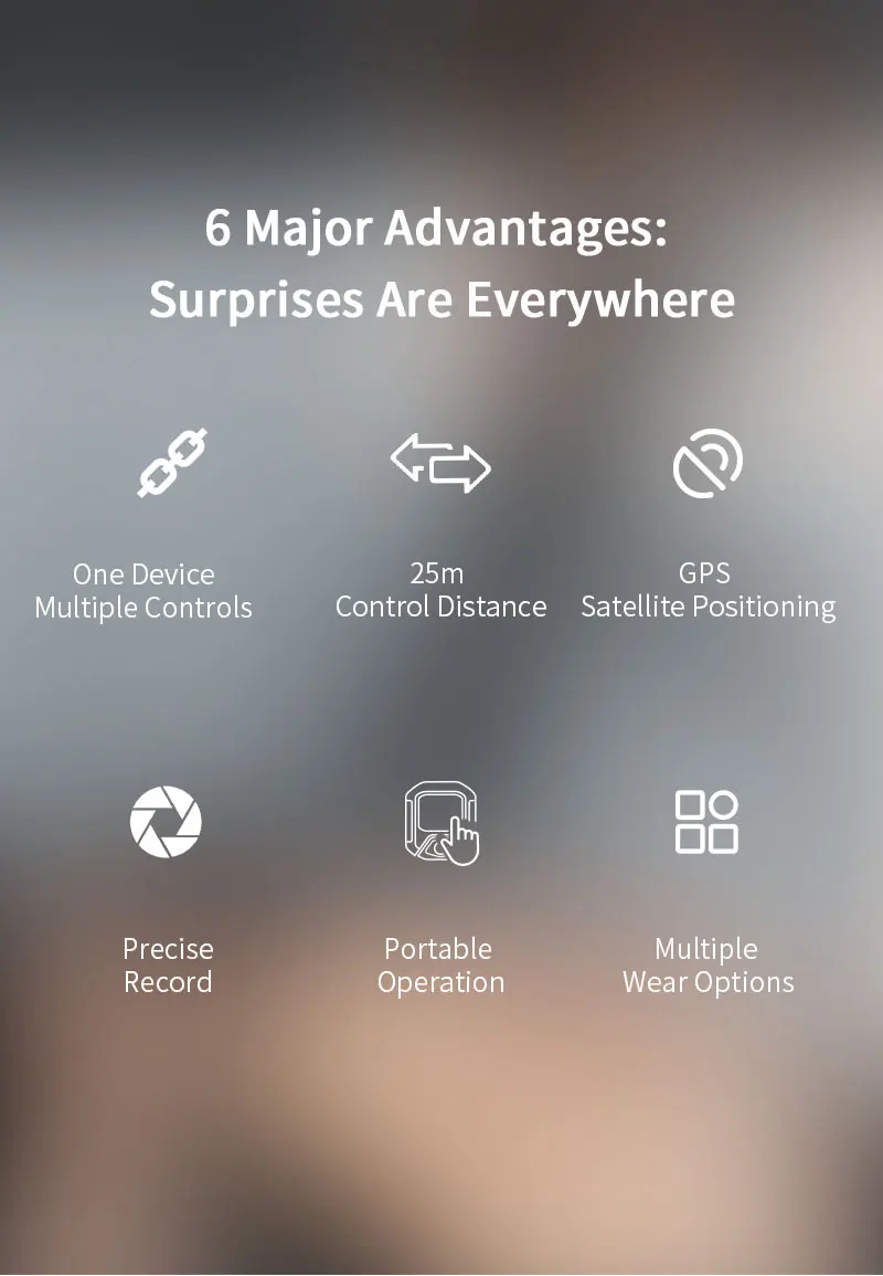 Action 5 Pro GPS Bluetooth-Fernbedienung für DJI Action 6 4 Sportkamera-Zubehör 25M Drahtlose Fernbedienung Armbanduhr – Detail 2
