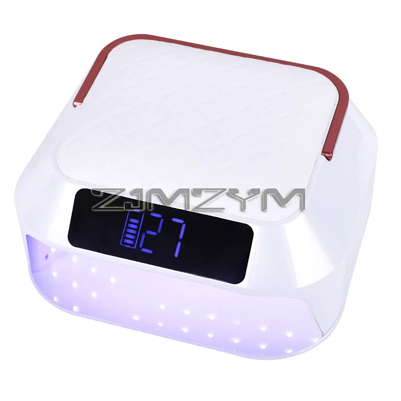 218W Leather Hand Pillow Nail Lamp Powerful Manicure Nail Drying Lamp Nail Dyer Dual Light Sources 82 Leds UV Dryer Light