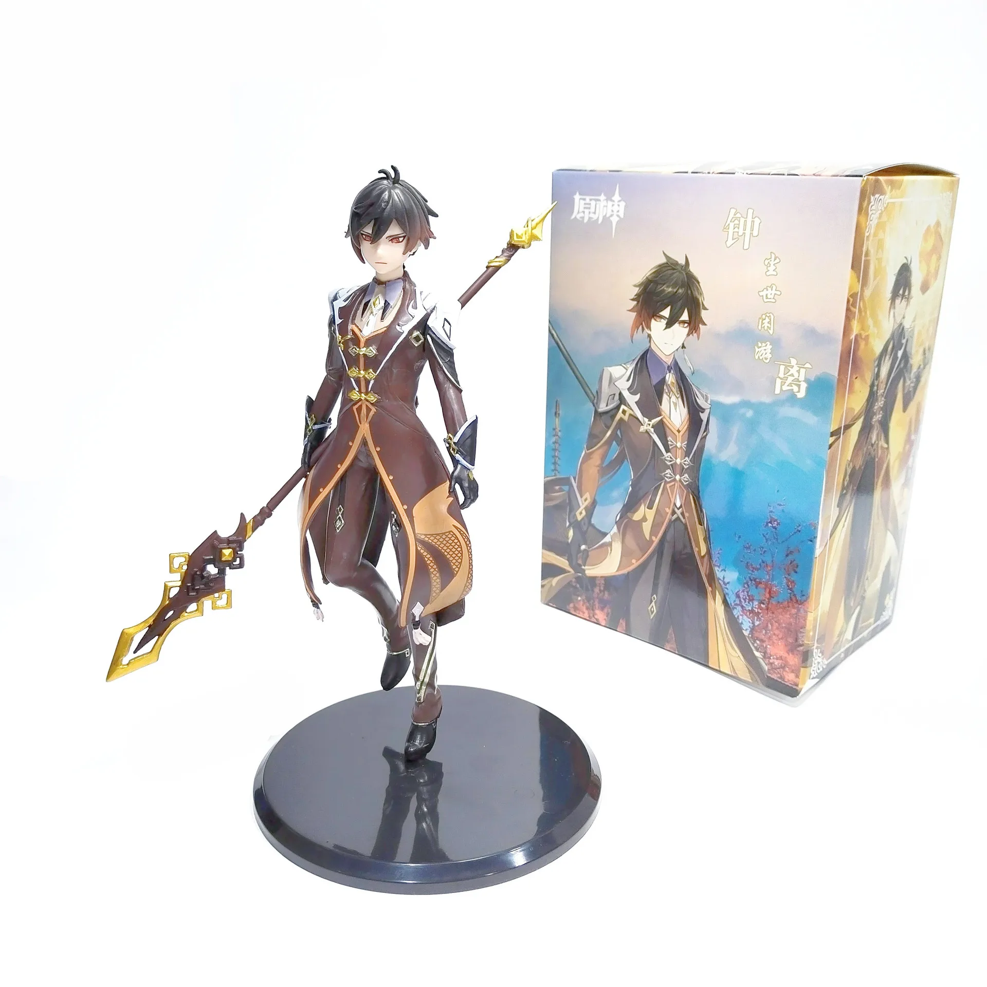 

19cm Genshin Impact Zhongli Anime Figure Action Figure Figurine Collection Model Doll Toys Gift