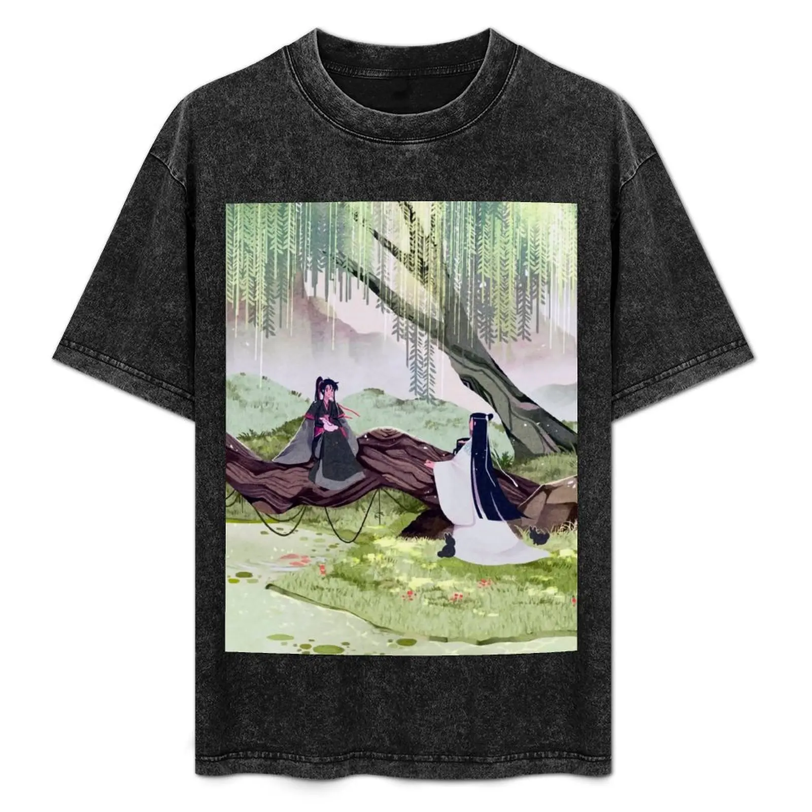 

WangXian The Untamed T-Shirt Abstract Pattern Print Top
