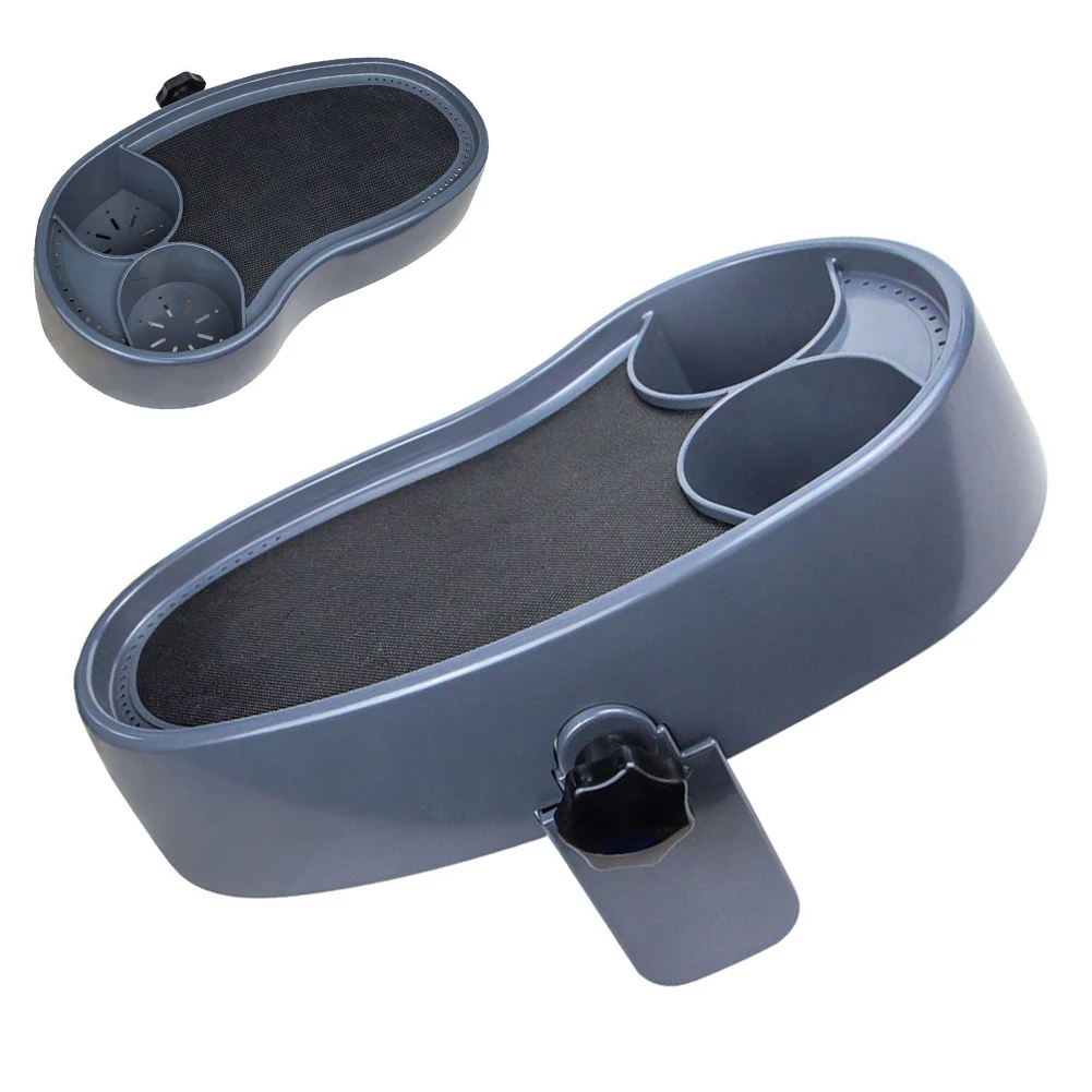 Adjustable Bathtub Tray Table With Drink Holders Non Slip ABS Plastic Spa Accessory For Pool H'ot T'ub Bath Relaxation Black