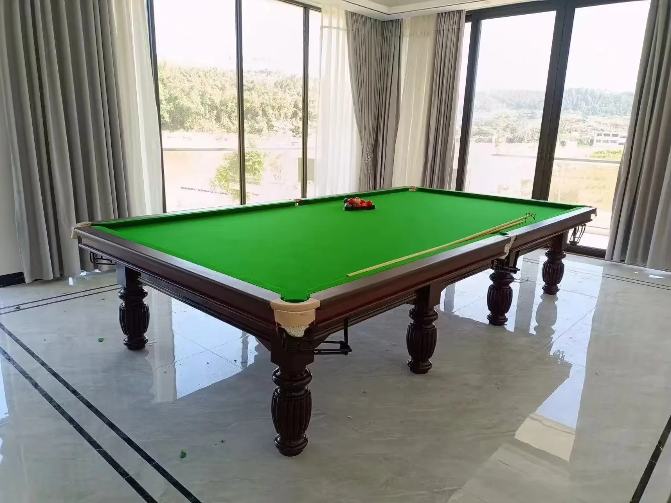 Obrázek 4: 12ft dřevěný polštáře kulečník snooker stůl pro komerční