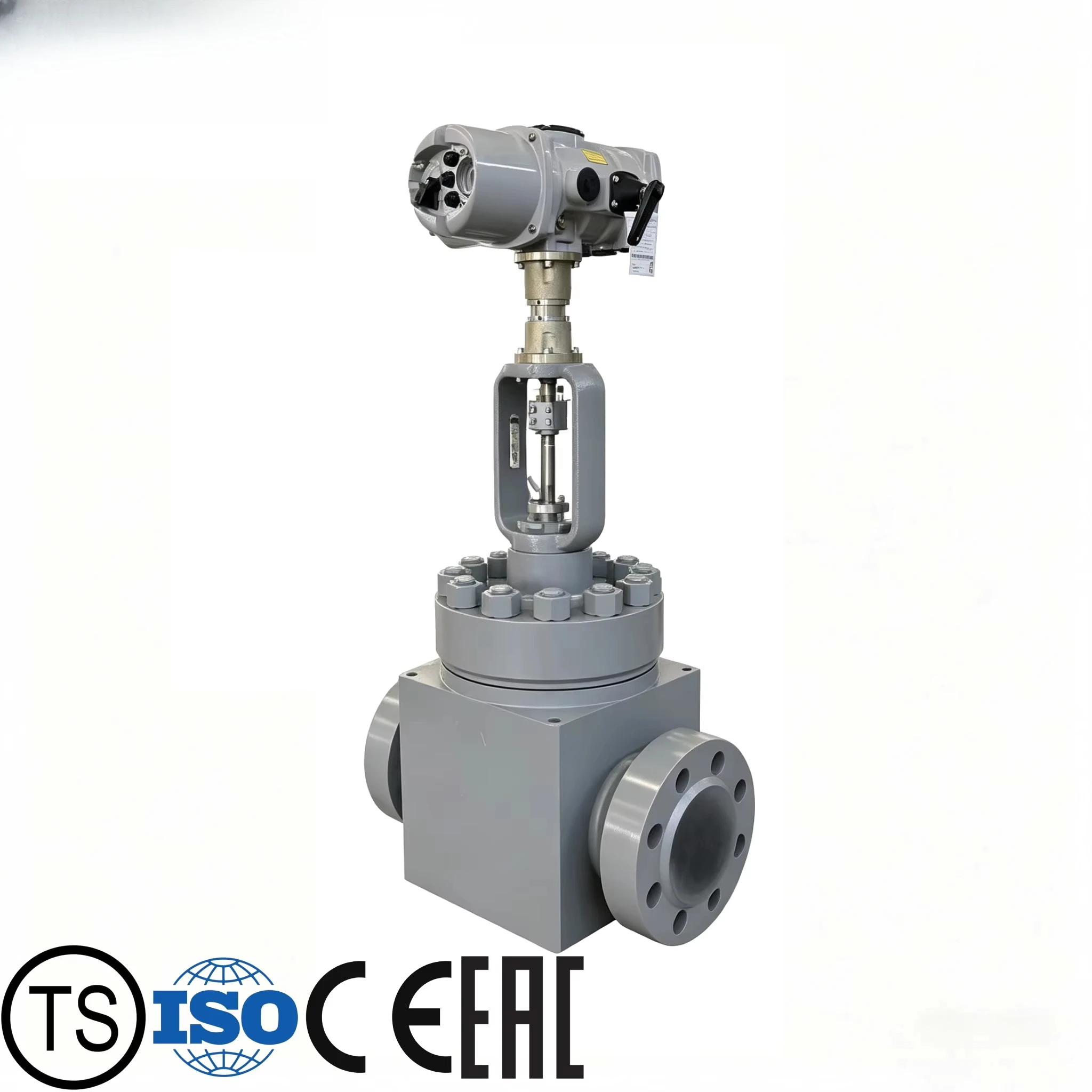 Electric Actuated High Pressure Main Steam Header Vent Control Valve High Temp Power Plant Blow-off Regulator