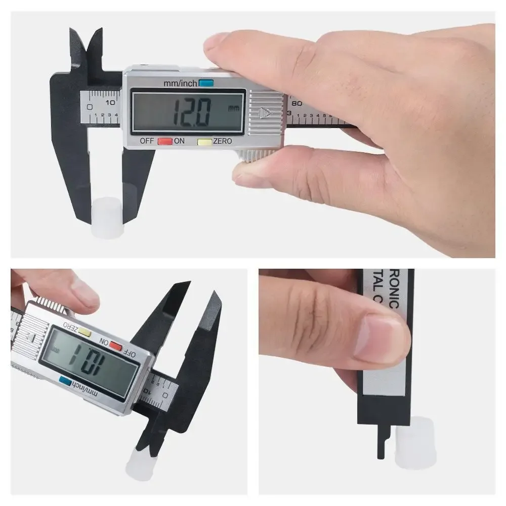 150mm Metal Digital Display Vernier Caliper Electronic Micrometer Ruler Depth Measuring Tool Tattoo Supplies Plastic Caliper