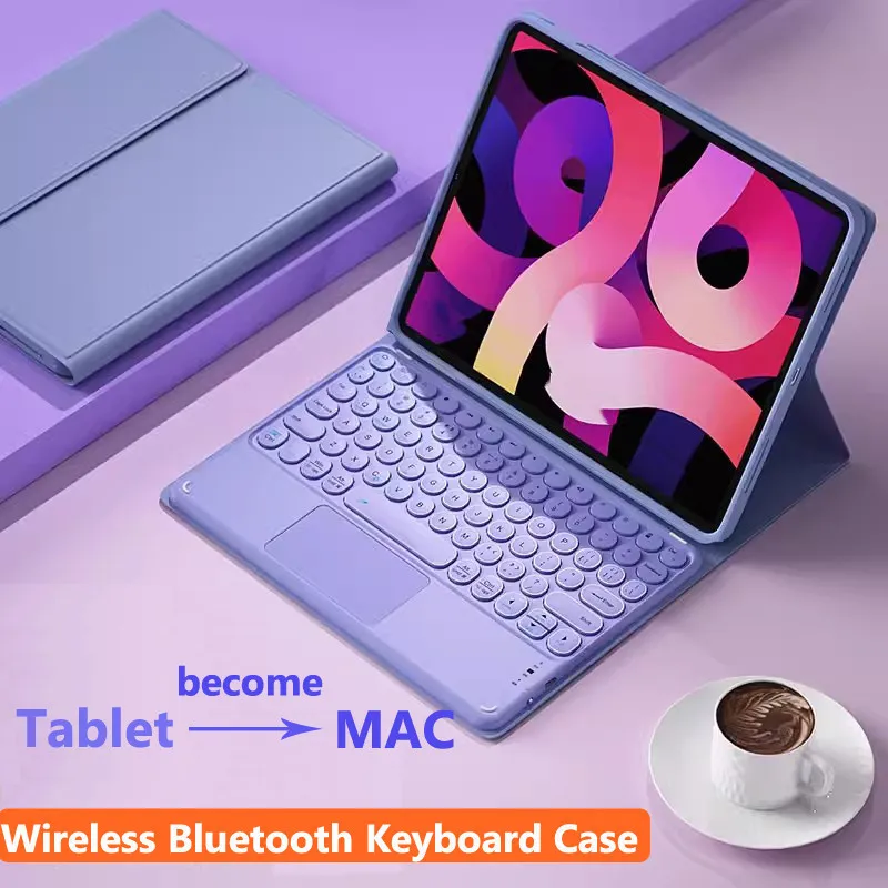 

Case with Trackpad Keyboard for Vivo Pad5e 2025 12.1 Inch Pad Se 12.3 Inch Pad5 Pad3 Pro 13" Pad3 12.1Detachable Magnetic Cover