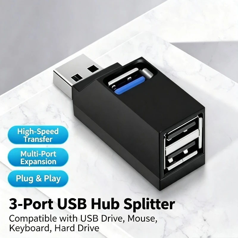 USB 3.0 to 2.0 Mini Hub 1 In 3 Out PCBA Splitter Portable Expander for PC Laptop Keyboard Mouse U Disk