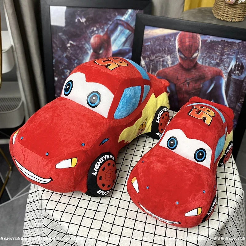 

55 см большой размер McQueen плюшевая игрушка мультфильм мягкие машинки из фильмов аниме кукла приятные плюшевые диван-кровать декор комнаты подарки дети мальчик