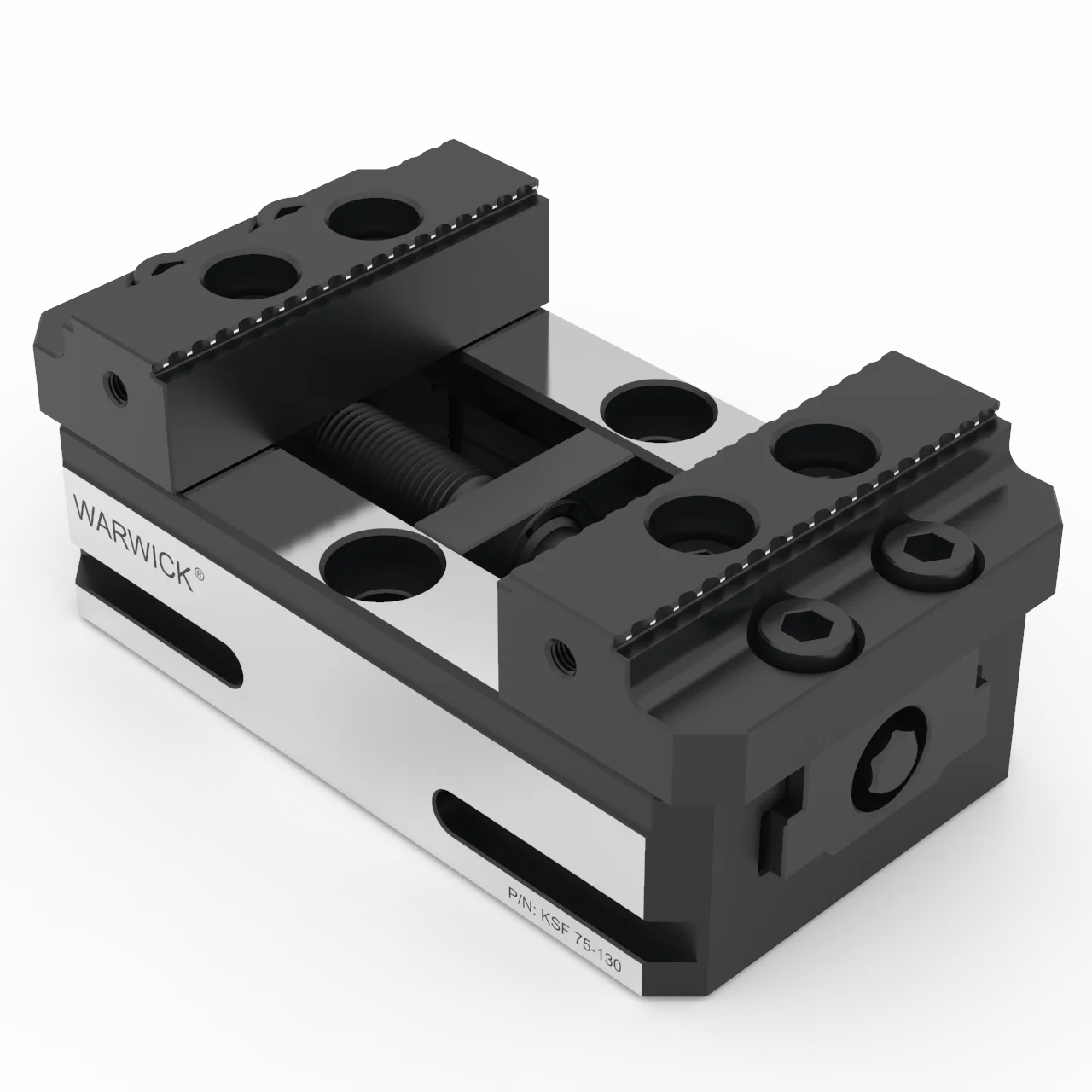 

KSF75-130 +YZF-75 Compact Self Centering Vise For 3axis 4axis 5axis Rotary CNC Machine Center