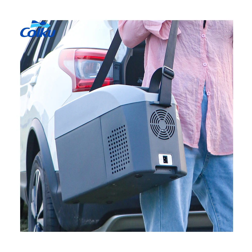 10L Portable MPV Armrest Car Refrigerator Refrigerator with Digital Display Center Console Car Refrigerator DC-10F