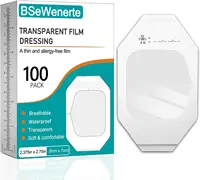100 Uds vendaje de película transparente 2,37 ""x 2,75"" vendajes transparentes impermeables para tatuajes de ducha parches adhesivos de vendaje para el cuidado posterior