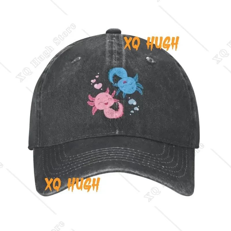 Unisex Algodão Kawaii Axolotl Axolotls Baseball Cap, Adulto, anfíbio, SalamAdjustable Dad Hat, Punk, ao ar livre, Mulheres, Homens