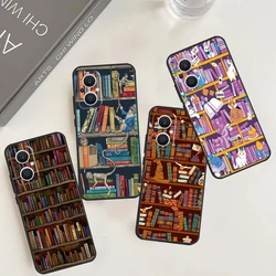 Library In Wonderland Case For OPPO Reno 5 Lite 8 4 6 7 10 Pro 4Z 5Z 8T OPPO Find X6 X5 Pro X2 Neo X3 Lite Cover
