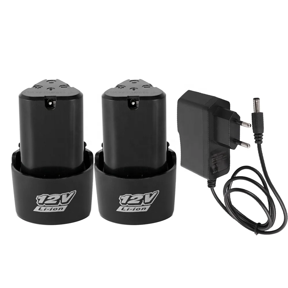 Batteria al litio 12V 1500mAh Batteria ricaricabile per smerigliatrice angolare Cacciavite elettrico Trapano Batteria di ricambio EU US AU UK