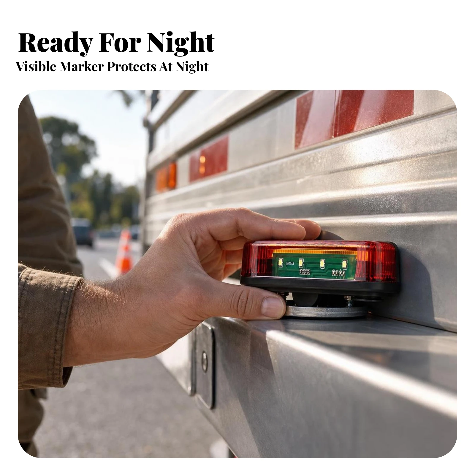 Wireless Trailer Lights High Brightness Wireless Tow Lights Tow Light Kit Adhesive LED Trailer Light Low Power for Truck Drivers