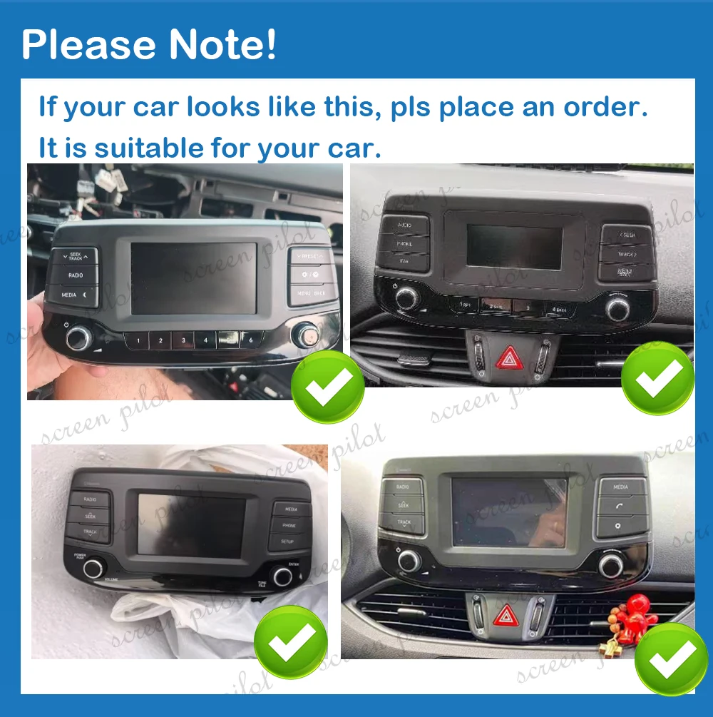 Android 16 For Hyundai I30 2017 2018 2019 2020 2021 Stereo Head Unit Mirror Link GPS Navigation Bluetooth Touch Screen Wifi RDS