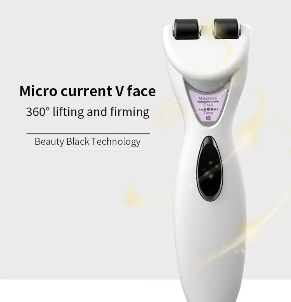 EMS Face Roller Facial Massage Machine, Skin Lifting Roller, Massageador vibratório elétrico, Cuidados pessoais