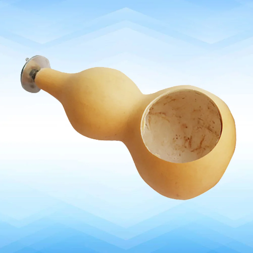 

Simulated Cucurbit Shape Bird Feeder Parrot Hamster Food Drinking Water Bowl Gnaw-Proof Small Pet Dish Bowl Hamster Food Dish