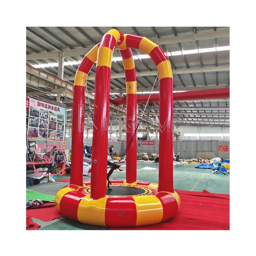 Mini Commercial Outdoor Indoor Amusement Children's Fitness Trampoline Parks Kids Jumping Bungee Inflatable Trampoline
