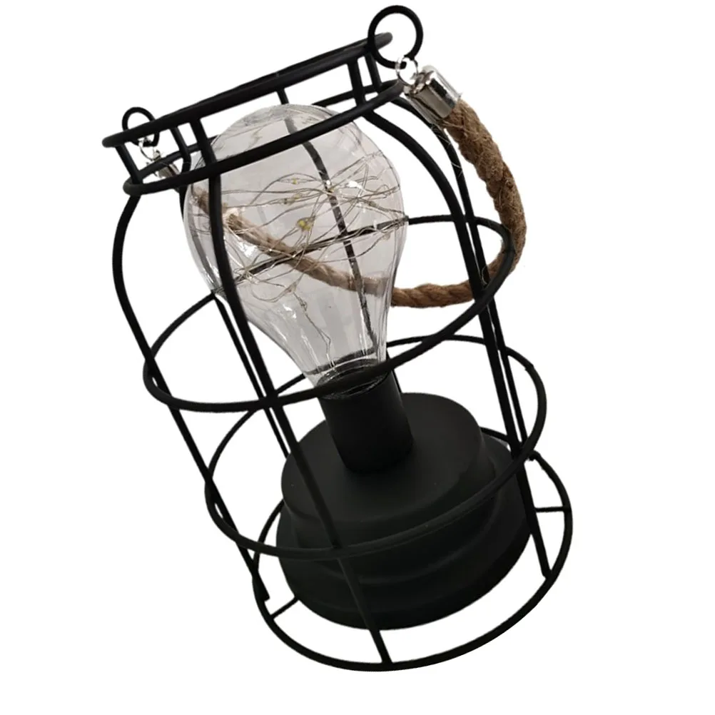 

Retro Iron Hanging Lantern Warm White Vintage Camping Lamp Portable H held Tent Light Outdoor Decorative Baby Gifts