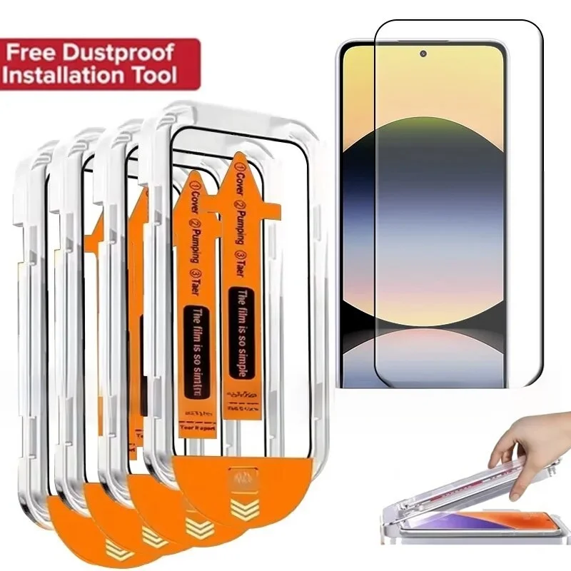 

Temper Glass Film For Realme 13 15X 14T 11 12 Lite 16 10 Pro Plus 5G 4G Dust Free Install Screen Protector Auto-Dust Removal Kit