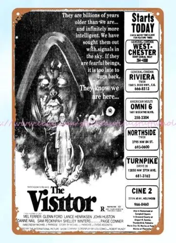 master bedroom designs 1979 The Visitor horror movie poster metal tin sign