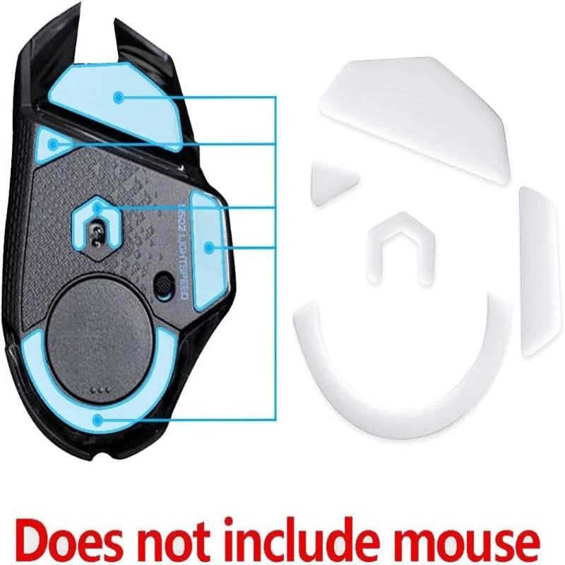 

2-in-1 ICE-Cool Anti-Slip Stickers For Logitech G502 Hero – Wear-Resistant Foot Pads For Wireless/Wired Mice