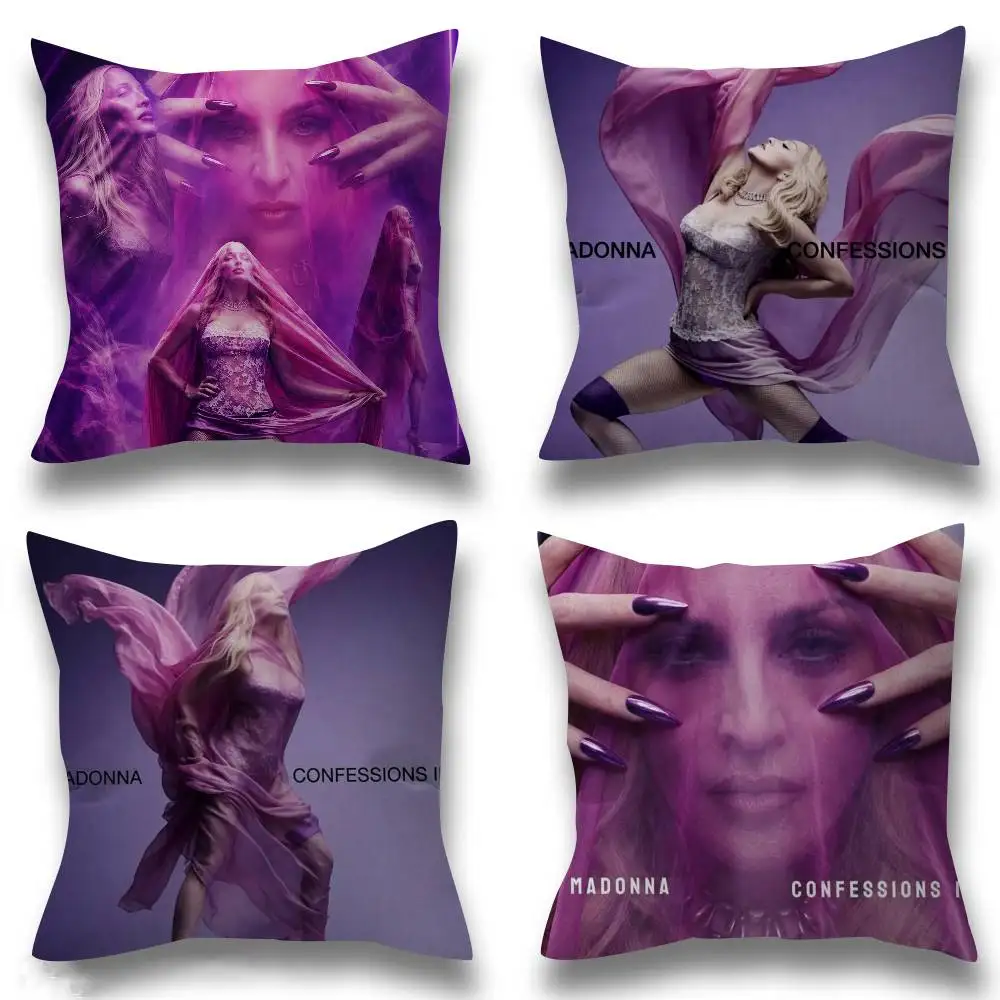 Singer M-Madonna Confessions   Cushion Cover Inches Farmhouse Decor Home Throw Pillow Covers for Couch Decorations