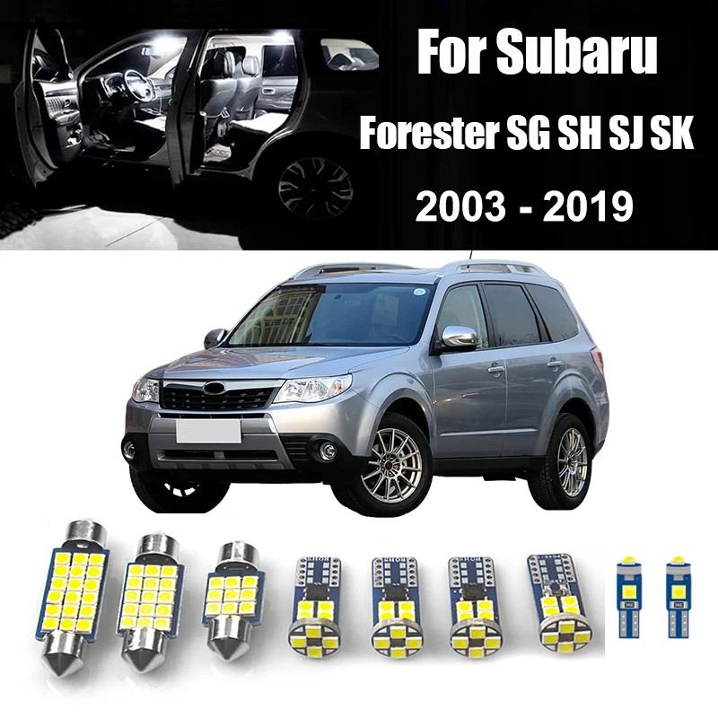 For Subaru Forester SG SH SJ SK 2003-2007 2008 2009 2010 2011 2012 2013 2014 2015 2016 2017 2018 2019 Car LED Lights Accessories