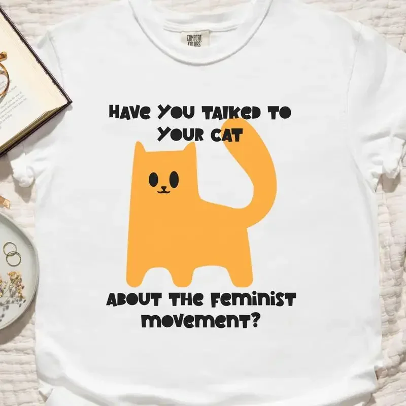 Funny Cat Mama T shirt for Feminist Liberal Democrat Political Resistance Equality Progressive Women's Rights