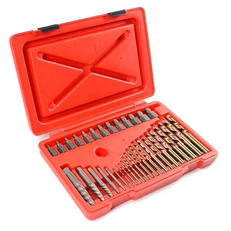 XCTOOL Drill Set Auto Repair Tools Master Extractor Set 35pc Thread Repair Tool Kit XC1327