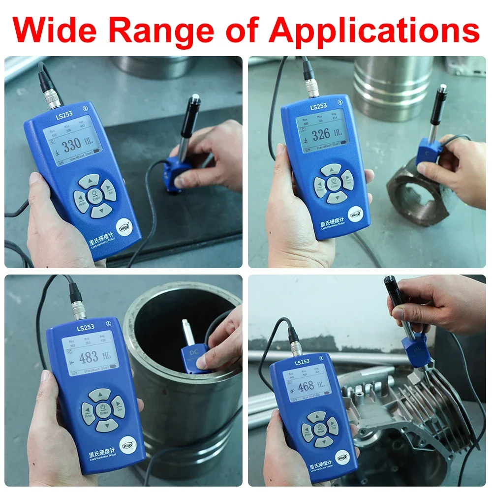 LS253 Multi Probe Support APP Wireless Printer Portable Hardness Tester for Aluminum Metal Leeb Hardness Tester