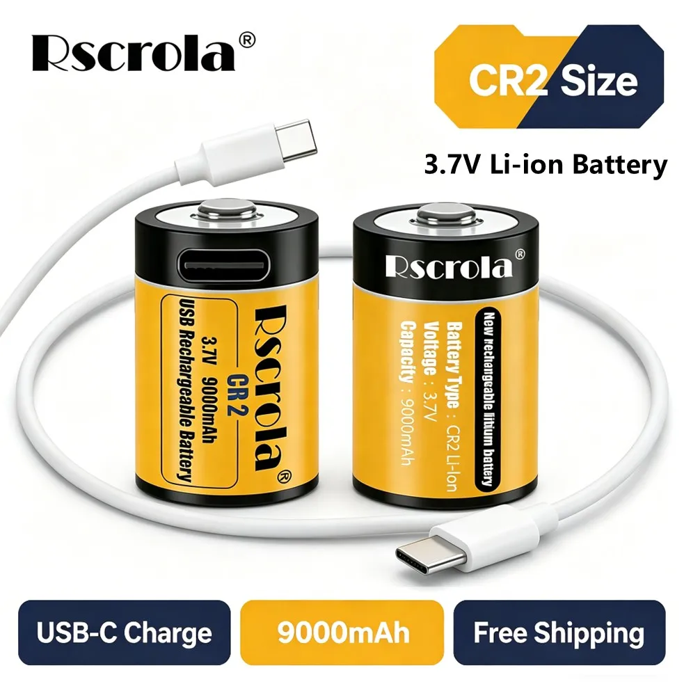 9000Mah CR2 Recharg…