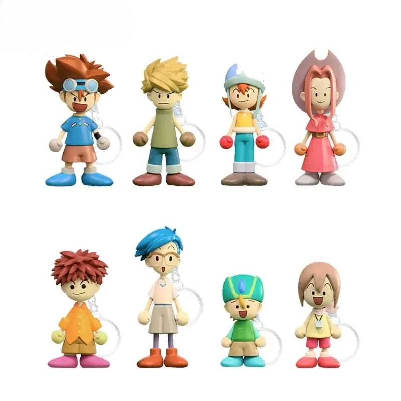 

Digimon Adventure Keychain Yagami Taichi Ishida Yamato Anime Figures Backpack Anime Key Chains Cute Doll Pendant Kids Toy Gift