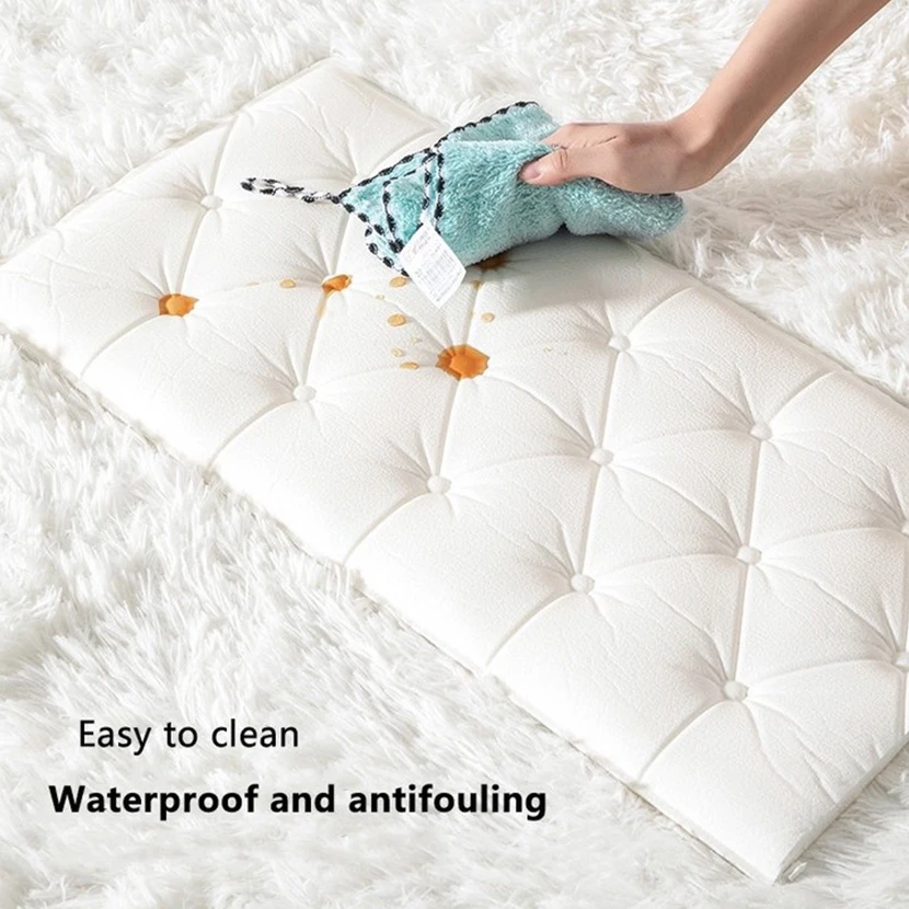 ثلاثية الأبعاد ملصقات جدار ذاتية الصنع خلفية ذاتية اللصق رشاقته حصير المضادة للتصادم جدار حصيرة وسادة غرفة نوم الاطفال مقاوم للماء مكافحة العفن #5