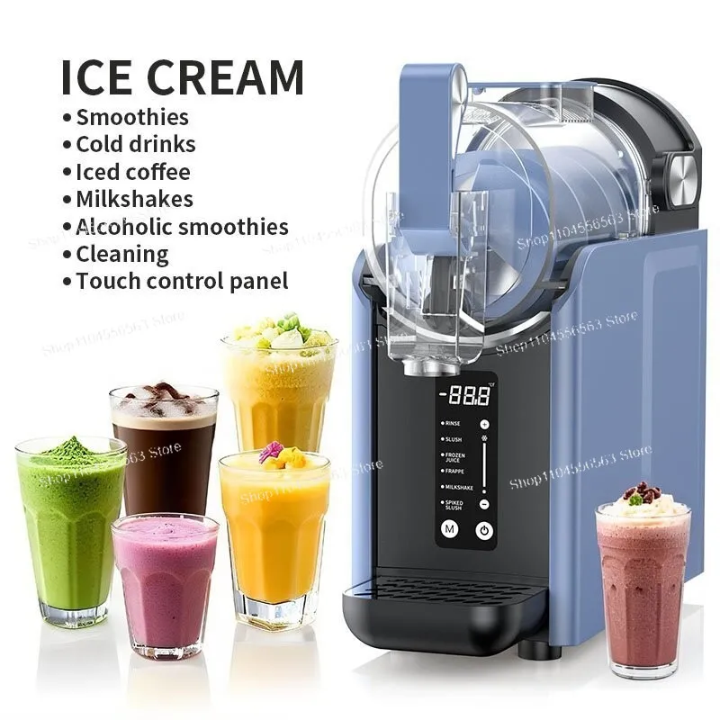 Cross‑Border Slush & Ice Cream Machine – Single‑Cylinder Home Frozen Drink Maker with Self‑Cleaning for Smoothies & Shaved Ice
