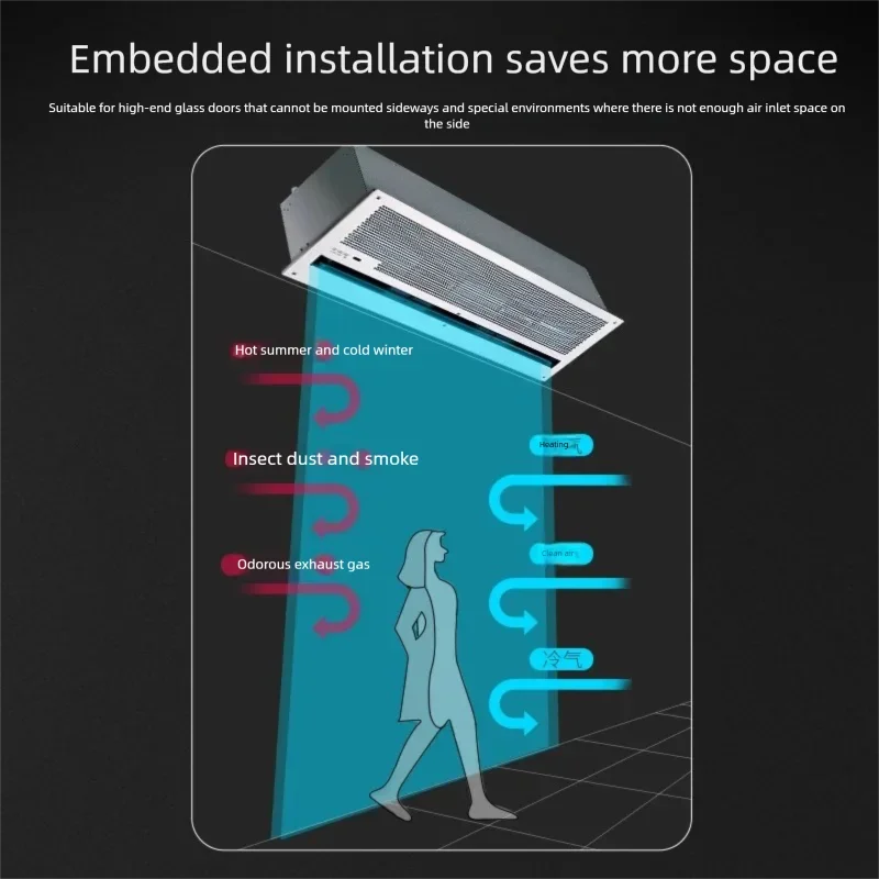 Ceiling-mounted Embedded Air Curtain Machine Centrifugal Ceiling-mounted Air Curtain Machine,