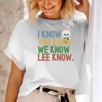 I Know You Know Lee Know Stray Kids Women Shirt Crew Neck Short Sleeve Funny Skzoo Leebit Stray Kids Merch Kpop Shirt