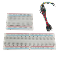 MB-102 Prototype Breadboard 400 830 Points Solderless PCB Bread Board Jumper Wires Cable Board DIY Dupont Wire for Arduino Kit
