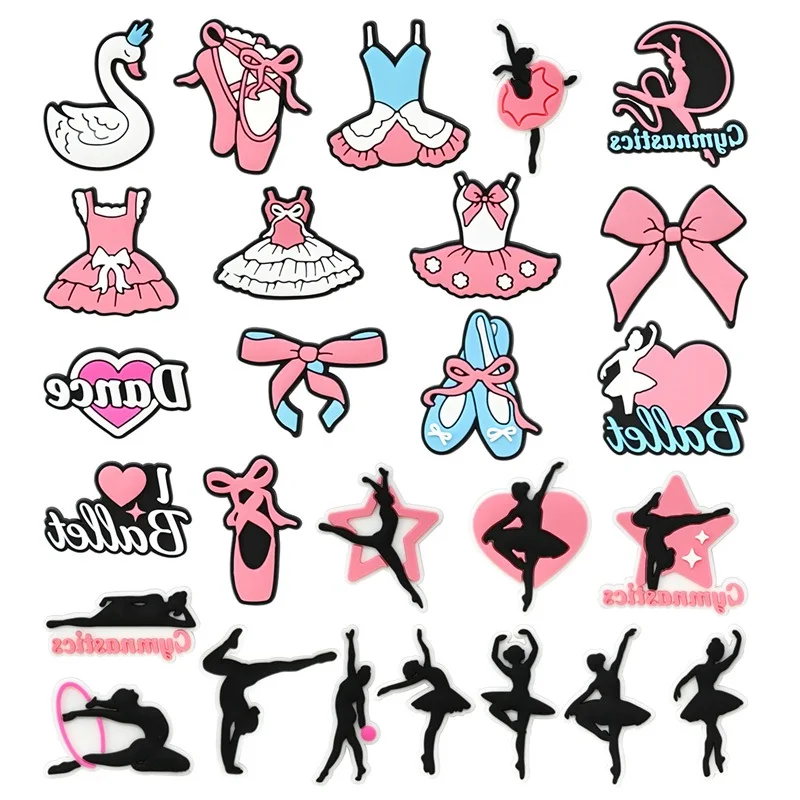 

Cute Ballet Shoe Charms Decoration for Pin Accessories Charms Bracelet Wristband DIY Shoe Women Party Gifts