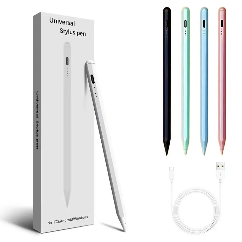 Universal Active Stylus Pen Mobile Phone Battery Indicator Screen Pencil Writing Sensitive Capacitive Stylus for Android/iOS