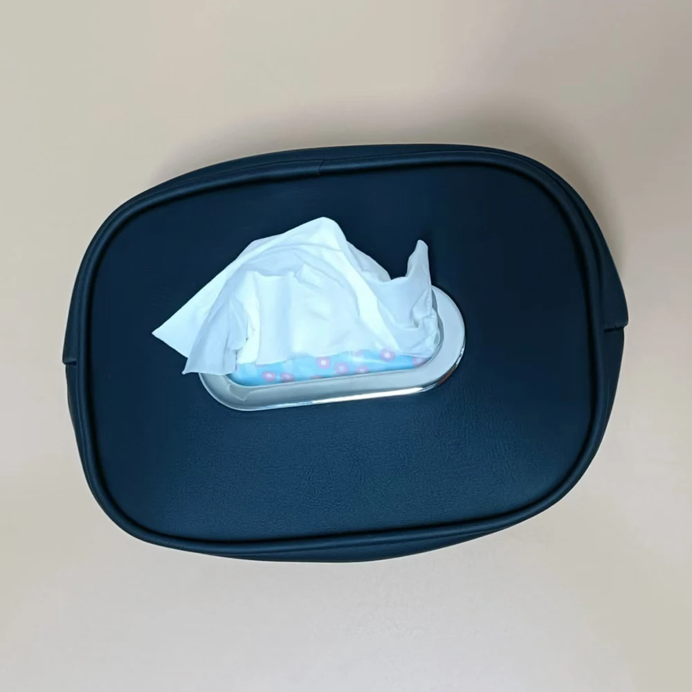 1Pc Car Tissue Box Storage Box, Car-Mounted Hanging Tissue Box, Car Seat Back Tissue Box, Car Interior Storage S003754