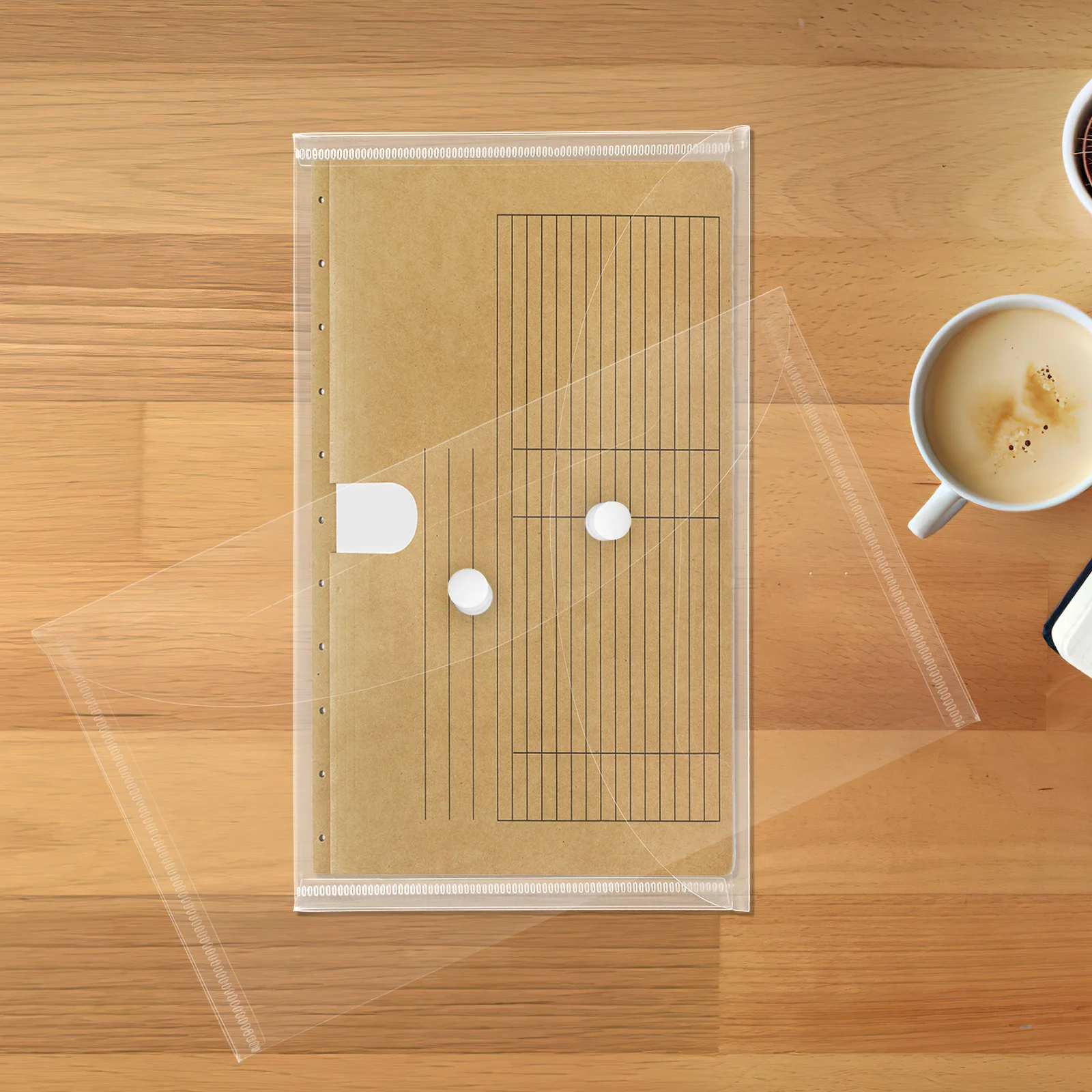 8 قطعة أكياس الفاتورة مادة البولي بروبيلين حاملي المستندات منظم تخزين الملفات جيوب زر المفاجئة للمنزل والمكتب والمدرسة