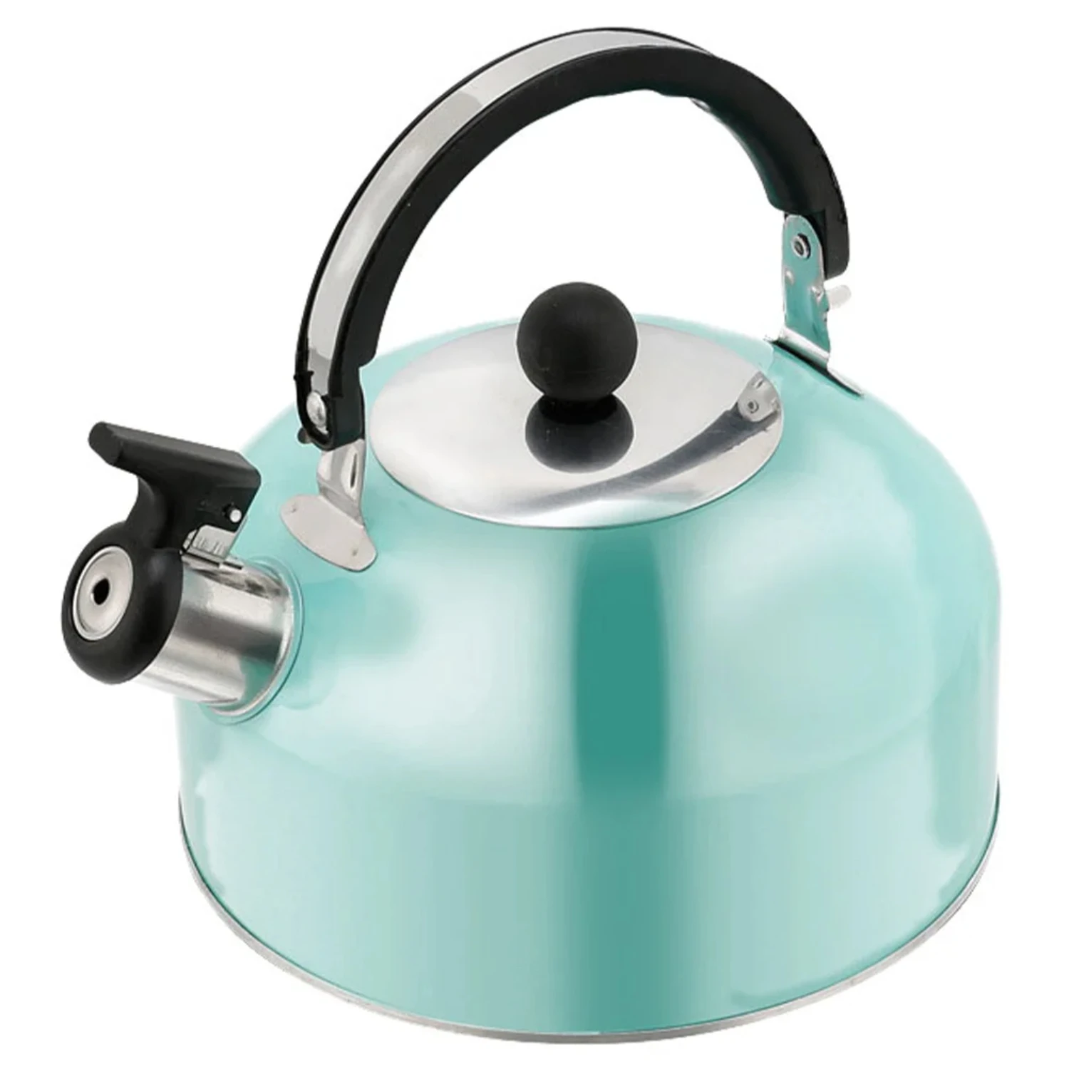 Stainless Steel Whistling Kettle With Handle Tea Kettle Tea Pot Stovetop Water Boiling Kettle Loud Whistle Household Tea Kettle