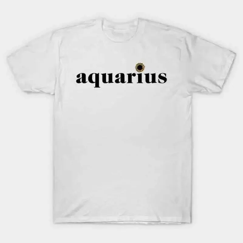 Aquarius Sunflower Zodiac T Shirt S 5XL Fast Shipping