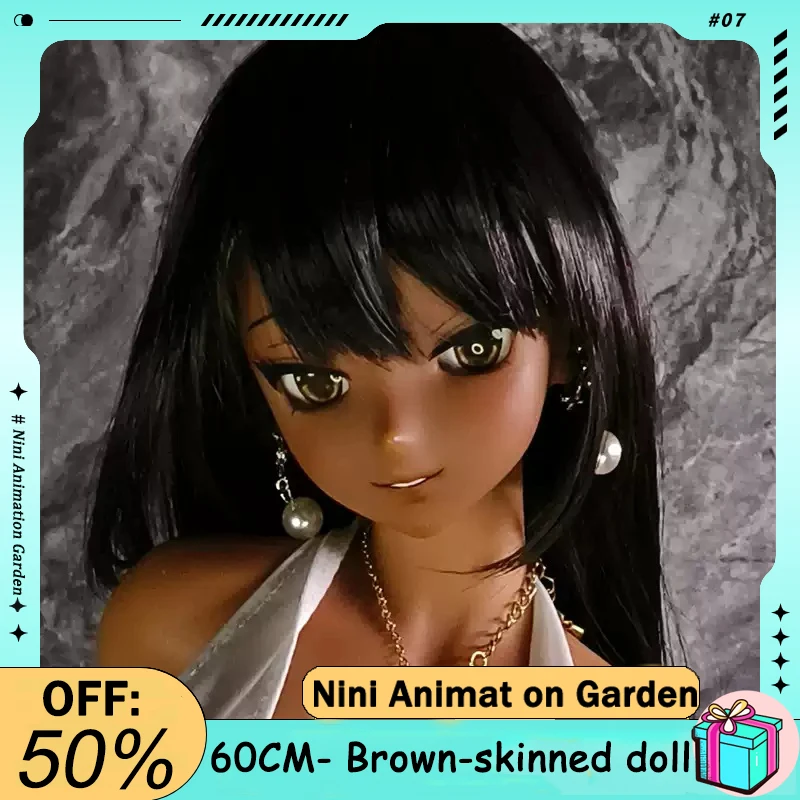 

Black leather 60CM imported platinum silicone material/detachable head carving/garage kit 1/3 ratio/BJD figurine doll