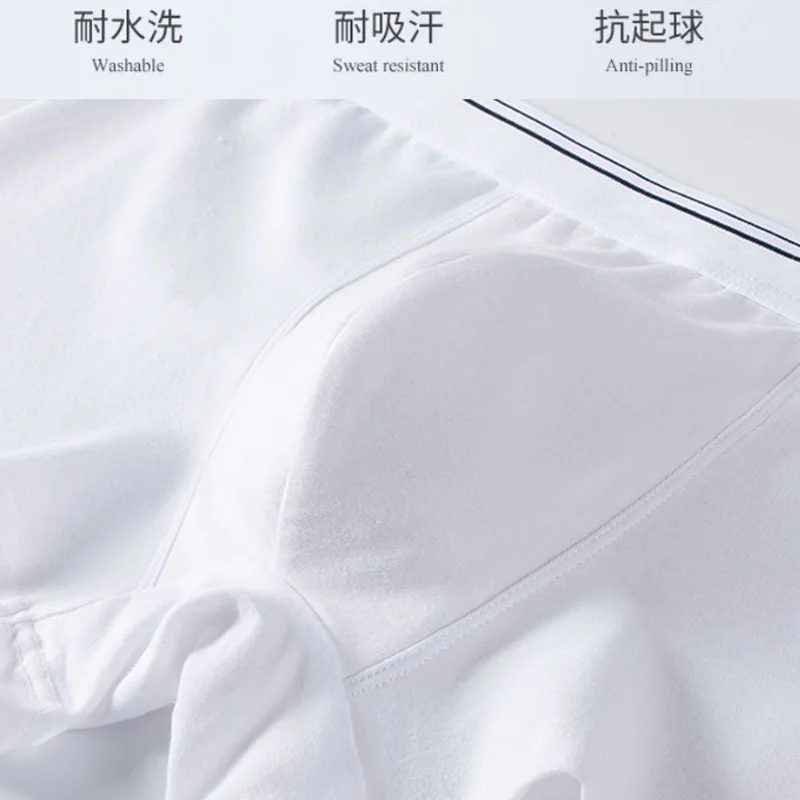 YOUNAXIN Men Boxers Shorts White Cotton Underwear Knickers Panties Homme Underpants For Couples Sexy Undies Wedding Undershorts