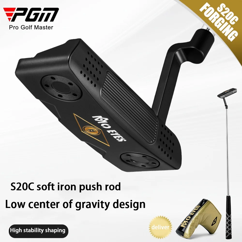 

PGM Men Golf Push With Protective Cover,Low Center Of Gravity Golf Club,S20c Soft Iron Forged,High Stability With Aiming Line