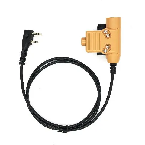 u94 walkie talkie radio brown Tactical Headset Adapter for for Baofeng Kenwood HYT TYT UV82 UV5RE UV5RA UV6R BF888S TK U94 ptt